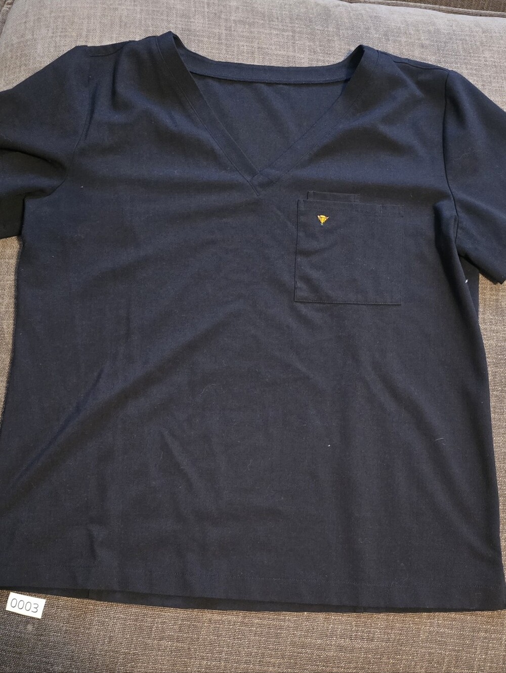 Poppy Scrubs The Wilder One-Pocket Scrub Top Black Large